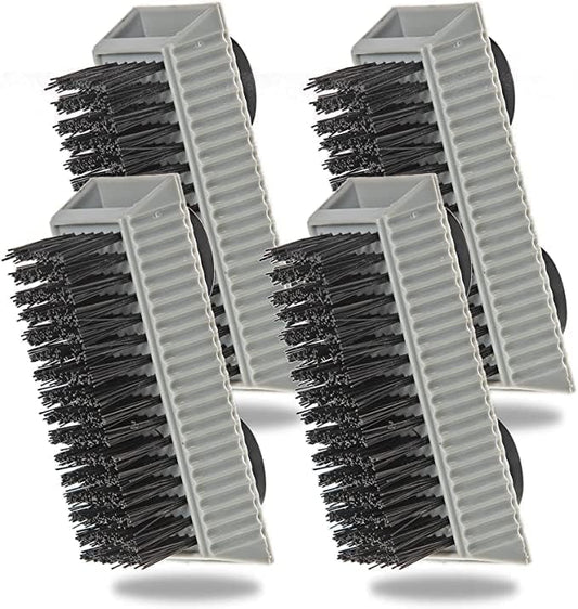 Grip Clean Nail Brush for Cleaning Fingernails – Heavy Duty Nail Brush with Extra Stiff Bristles - Fingernail Brush & Nail Scrubber Brush with Suction Cup Backing for Men & Women - 4 Pack