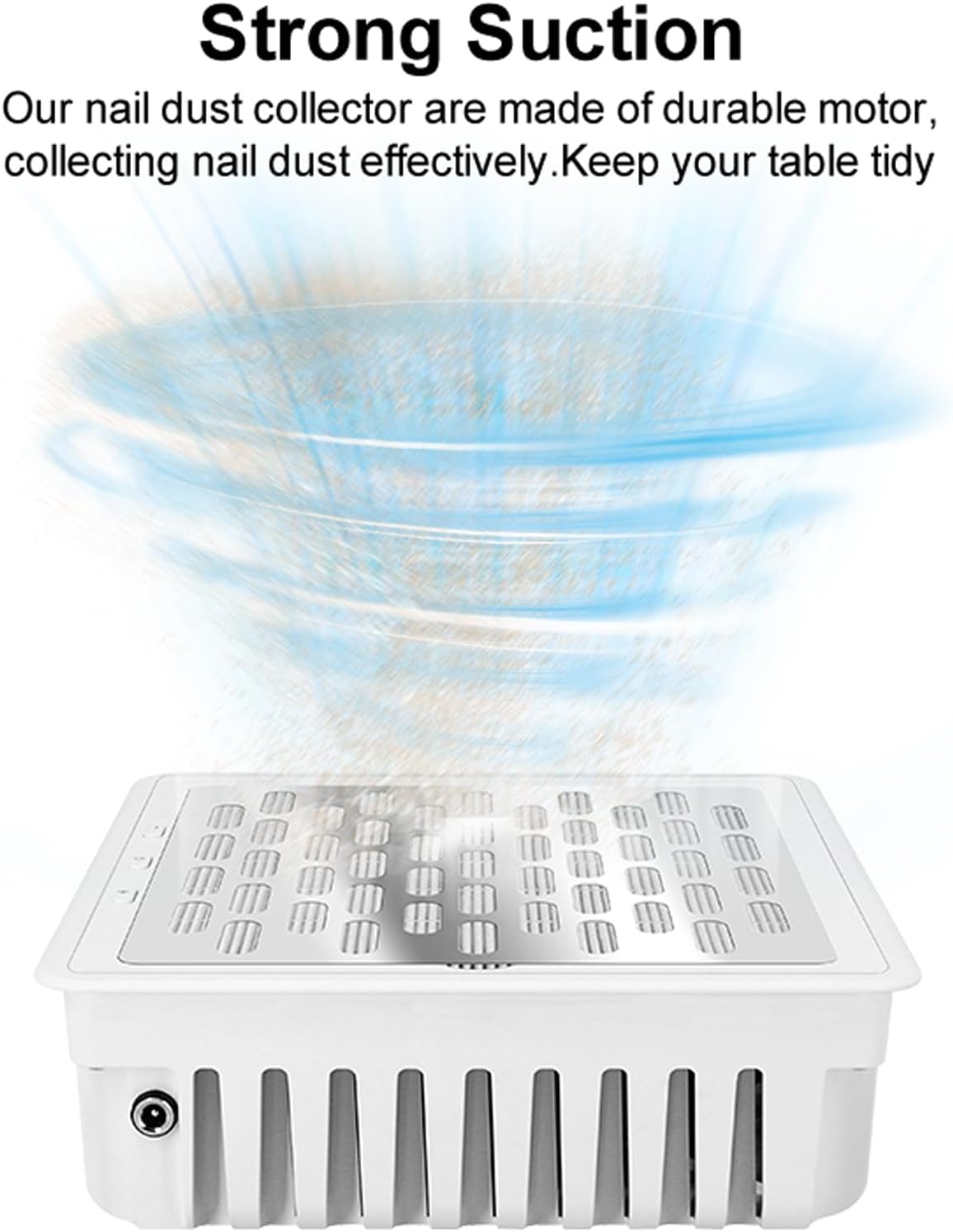 Dust Collector for Nails,Built-in Desktop Nail Vacuum Cleaner,Powerful Suction Dust Fan,Adjustable Speed,Professional Dust Collector for Nails Tech Acrylic Gel Polishing Manicure Pedicure