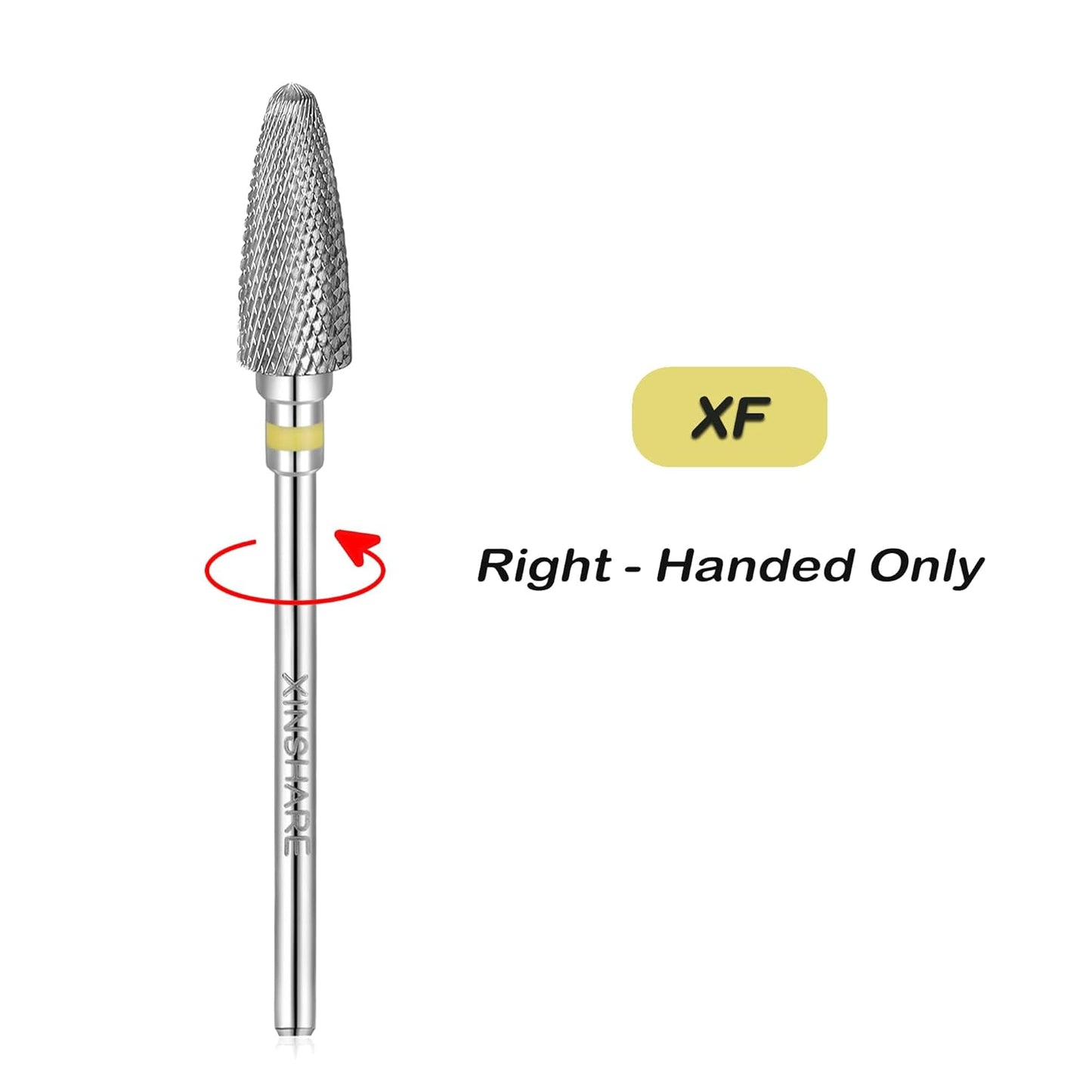 Nail Drill Bits 3/32" Carbide Professional Safety Tungsten Nail File Cone Drill Bit for Acrylic Nail Gel Cuticle cleaner Manicure Pedicure Nail Polishing, Beginner Salon, Extra Fine