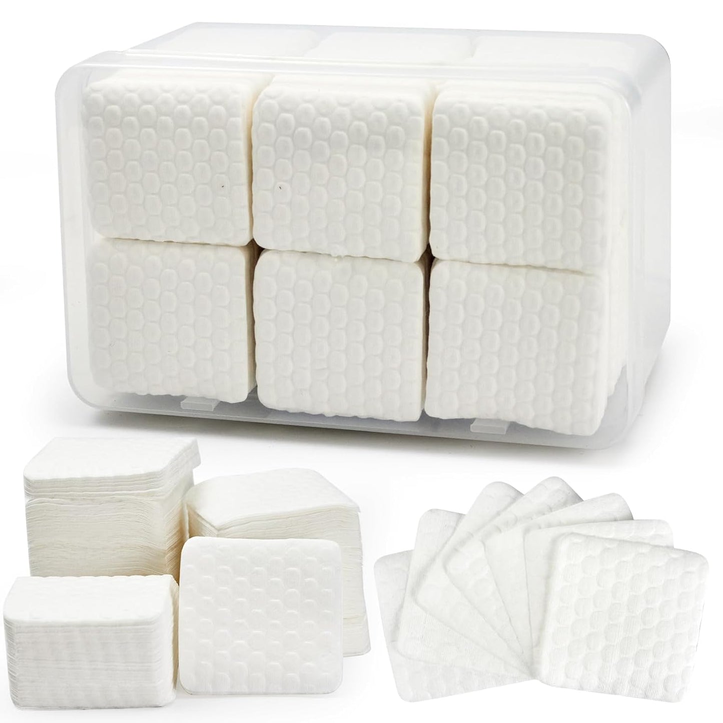 1000PCS Lint Free Nail Wipes- Wavy Pattern Nail Polish Remover Pads- Lint Free Wipes for Nail Polish, Eyelash Extensions, Nail Art- Prep Wipes for Manicure and Pedicure