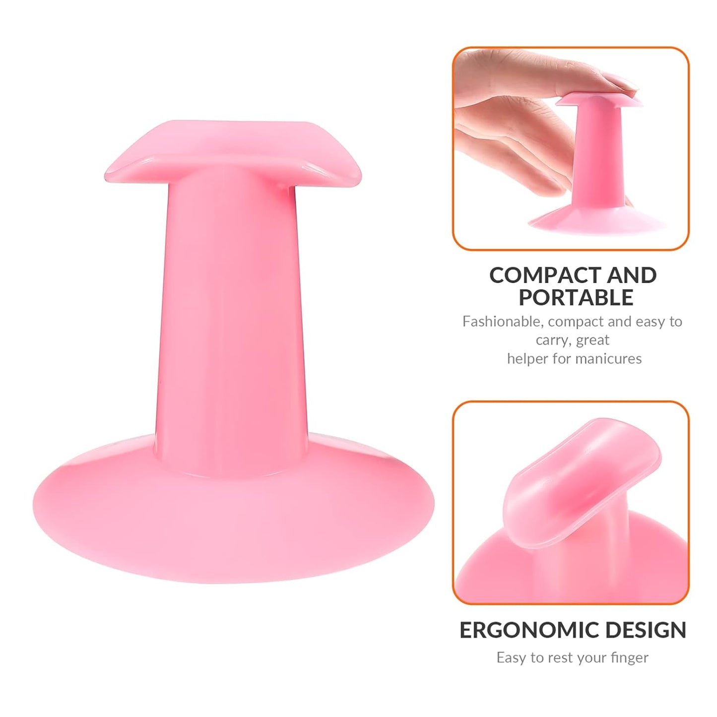 ARTIBETTER 3pcs Plastic Nail Art Finger Rest Stand Toe Separators for Painting Salon Diy Finger