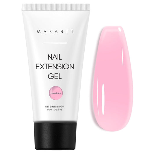 Makartt Poly Nail Gel, Hema-Free Builder for Extension, Coral Pink, 50 ML Poly Strengthener Hard Gels for Trendy Design-Long-Lasting and Easy to Use Manicure