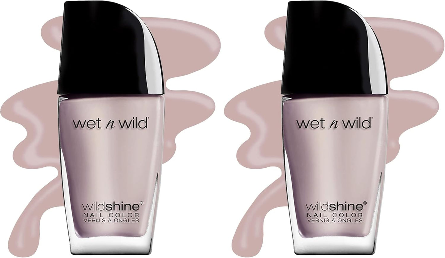 wet n wild Wild Shine Nail Polish, Off White Yo Soy, Nail Color (Pack of 2)