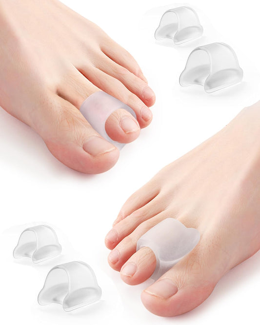 10Pcs Hammer Toe Corrector Straighteners for Women and Men Curled Toes, Crooked, Claw, Hammertoe, Gel Toe Splints for Straightening, Silicone Foot Bunion Spacer Separators (Small)