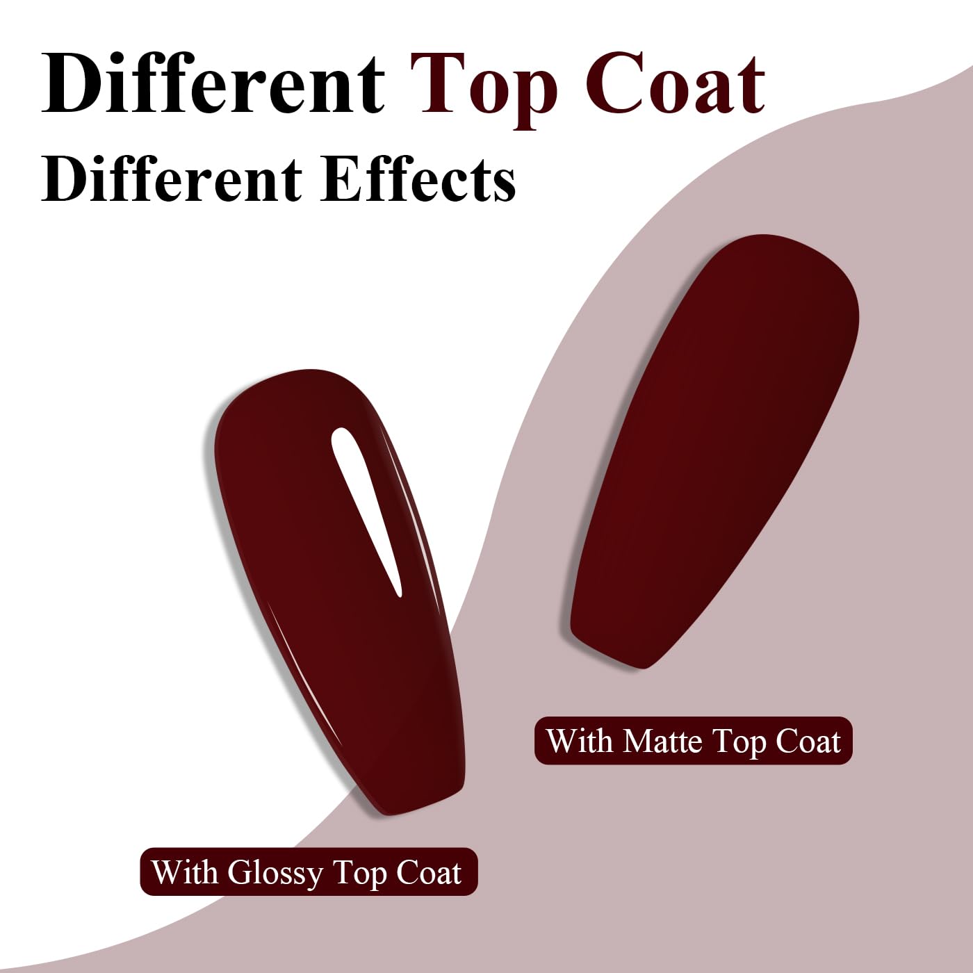 Imtiti Red Gel Nail Polish, Burgundy Red Gel Polish High Gloss Soak Off UV LED Autumn Winter Art Manicure Salon DIY Design 10ML