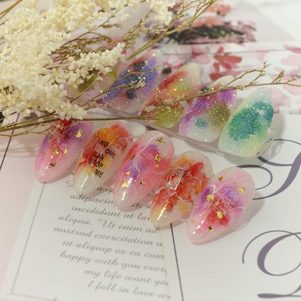 12 Bottles Nail Art Glitter Sugar Powder Holographic Shining Sugar Nail Glitter Nail Art Decoration DIY Crafts