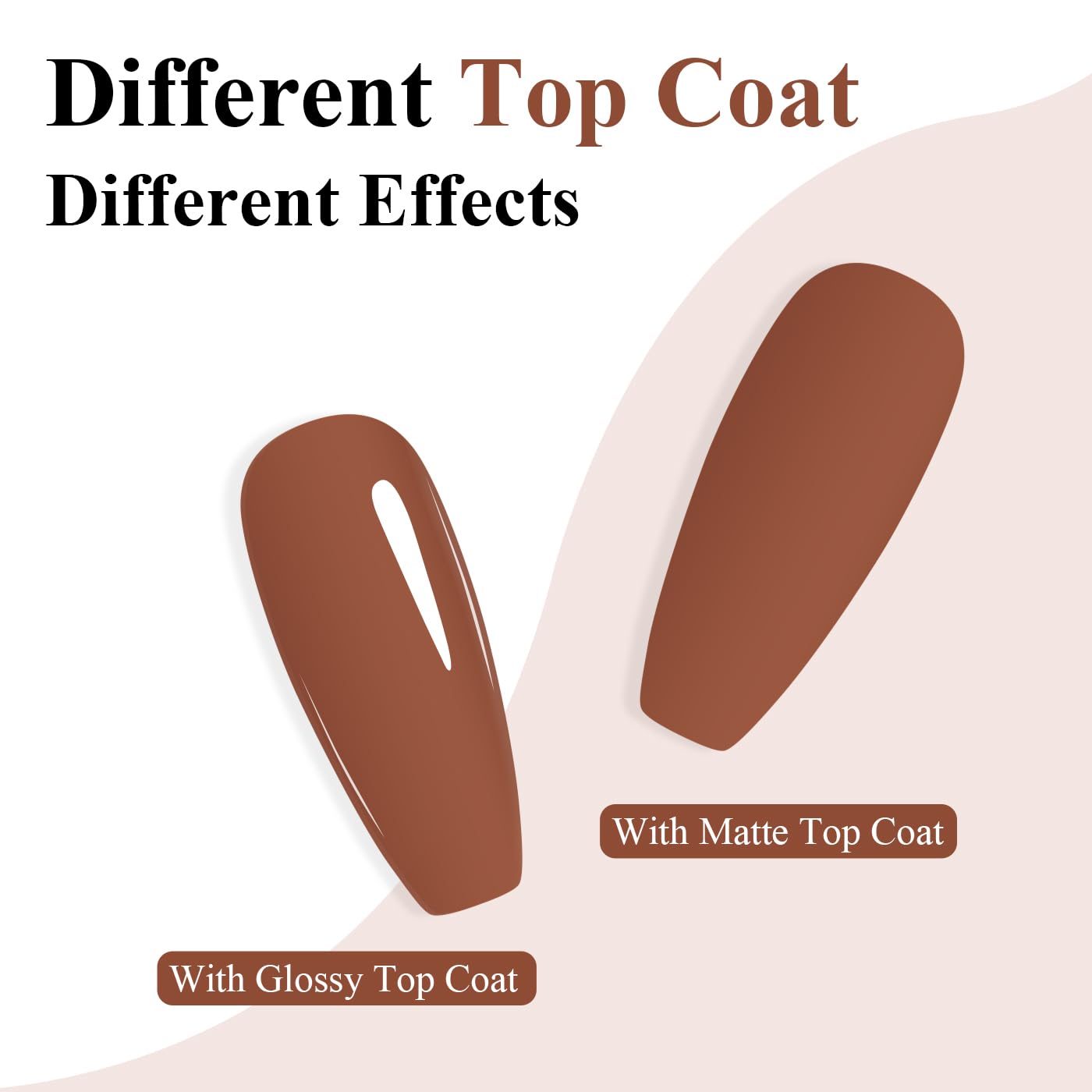 Imtiti Brown Gel Nail Polish, Mocha Brown Gel Polish Autumn Winter Soak Off UV LED High Gloss Art Manicure Salon DIY Design 10ML