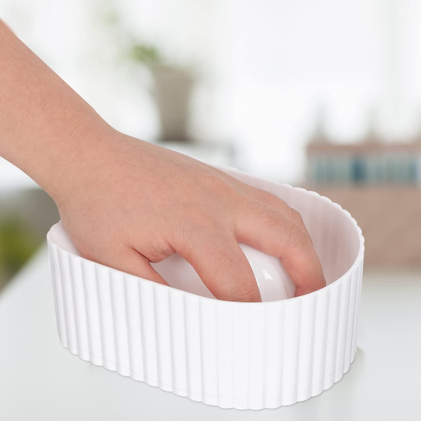 Lurrose Acrylic Nail Soak Bowl Manicure Nail Soak Off Bowl Nail Art Wash Bowl Nail Salon Supplies