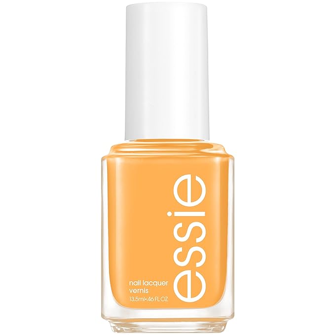 essie Nail Polish, Salon-Quality Bright Yellow Nail Polish, Vegan, Check Your Baggage, 0.46 fl oz