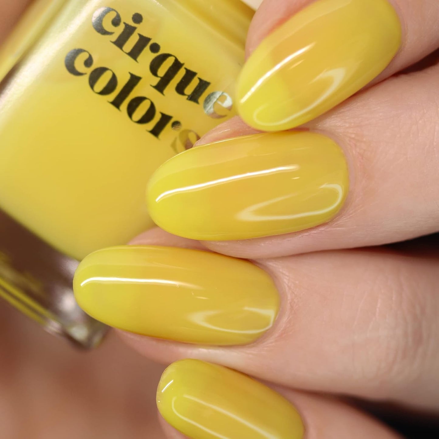 Cirque Colors Citron Jelly - Lemon Yellow Jelly Nail Polish - 0.37 Fl Oz (11 mL) - Vegan & Cruelty-Free