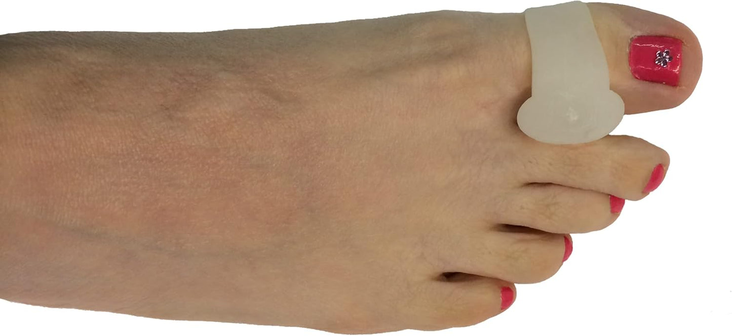 Dr. Jill's Foot Pads, Y12555, Latex Free Spreader with Loop/1 Toe Crest Pad-Medium-4 Pack