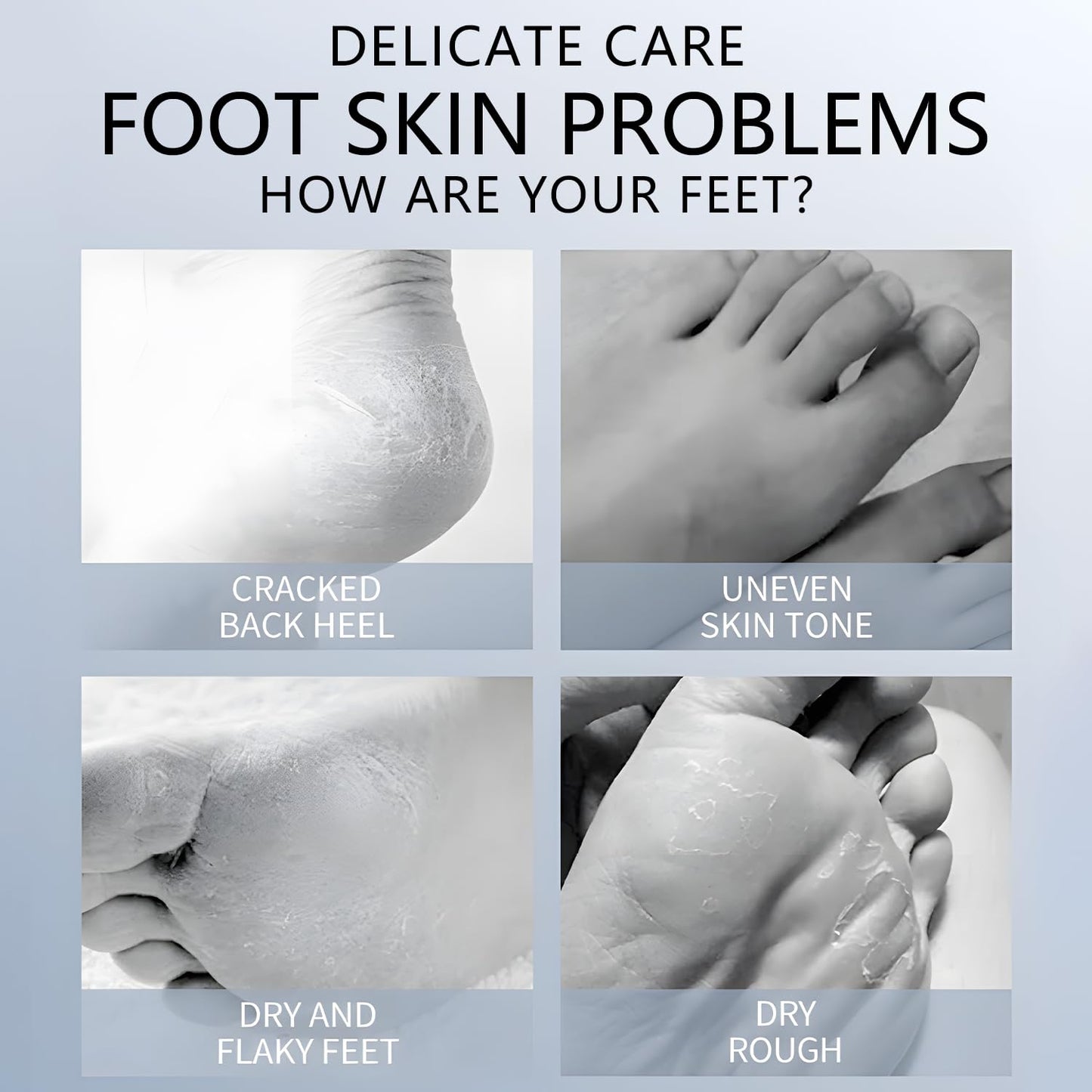 Foot Masks Moisturizing Socks - Moisturizes Tired, Dry & Cracked Feet, Exfoliating Hydrating Foot Mask - Dry Skin Solution - Moisturizing Foot Treatment- All Skin Types - 11Pairs