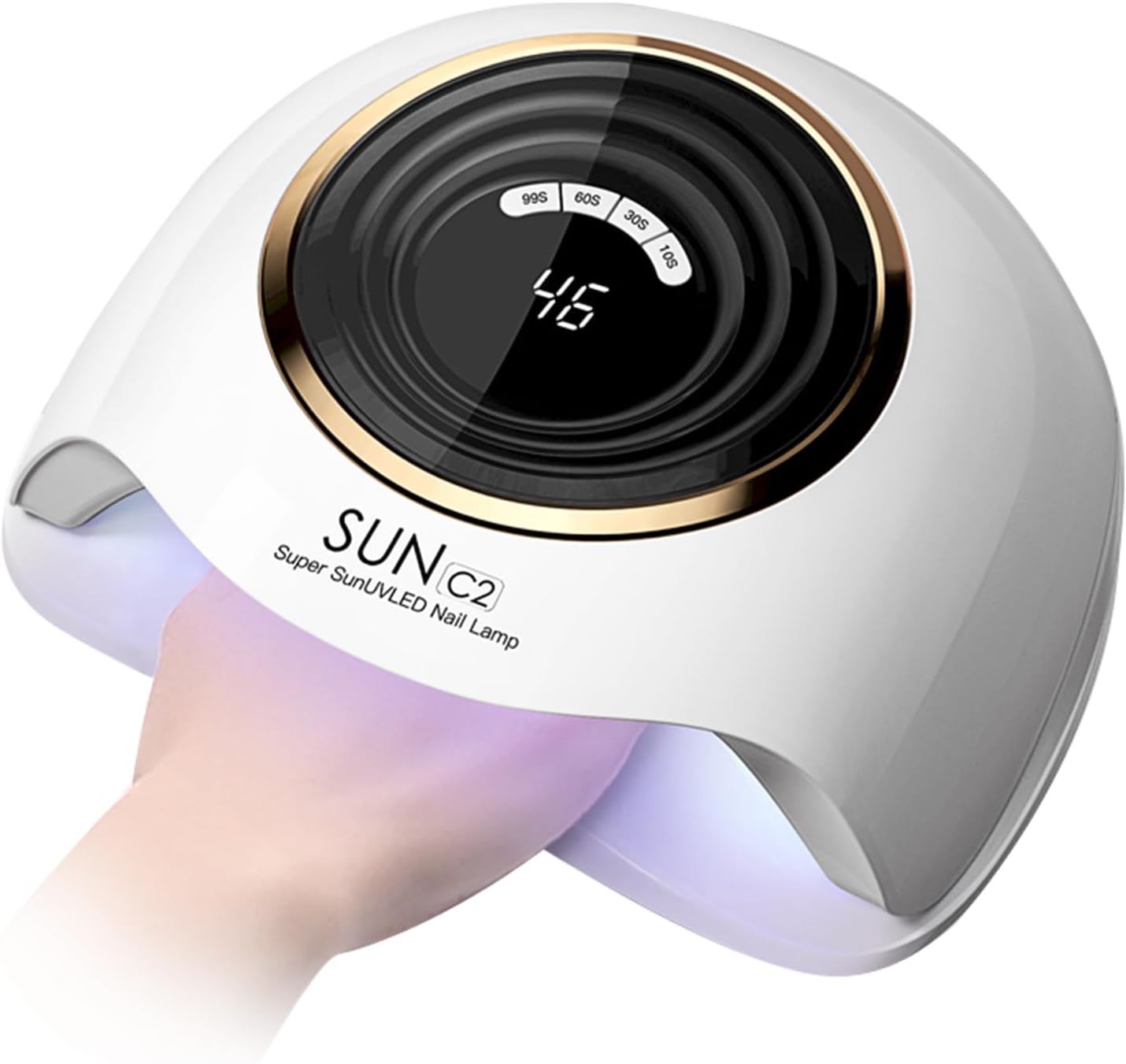 UV Light for Gel Nails, 248W Professional UV LED Nail Dryer with 63 Beads, Fast Curing Gel Polish Lamp Auto Sensor 4 Timer Setting, Nail Art Drying Tools for Home Salon Manicure