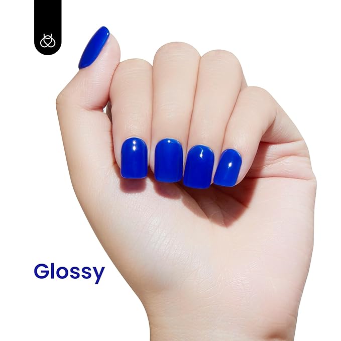 Beetles Blue Gel Nail Polish Paulina Lapis Royal Blue Color Soak Off Uv LED Nail Lamp 4th of july Gel Nail Polish Nail Art Design Patriotic Manicure Salon Diy Home for Women