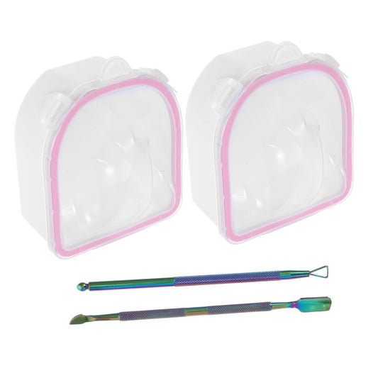 Nail Art Supplies Soak off Bowl Set Manicure Bowl Nail Polish Remover Tool for Hands