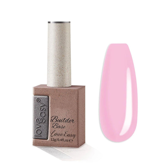 6-in-1 Builder Gel & Base Coat for Nails, Enhance Building Strengthening Apex Enhancement Soft Gel Polish, Beginner Friendly with Upgraded Brush (Pink, pH 5)
