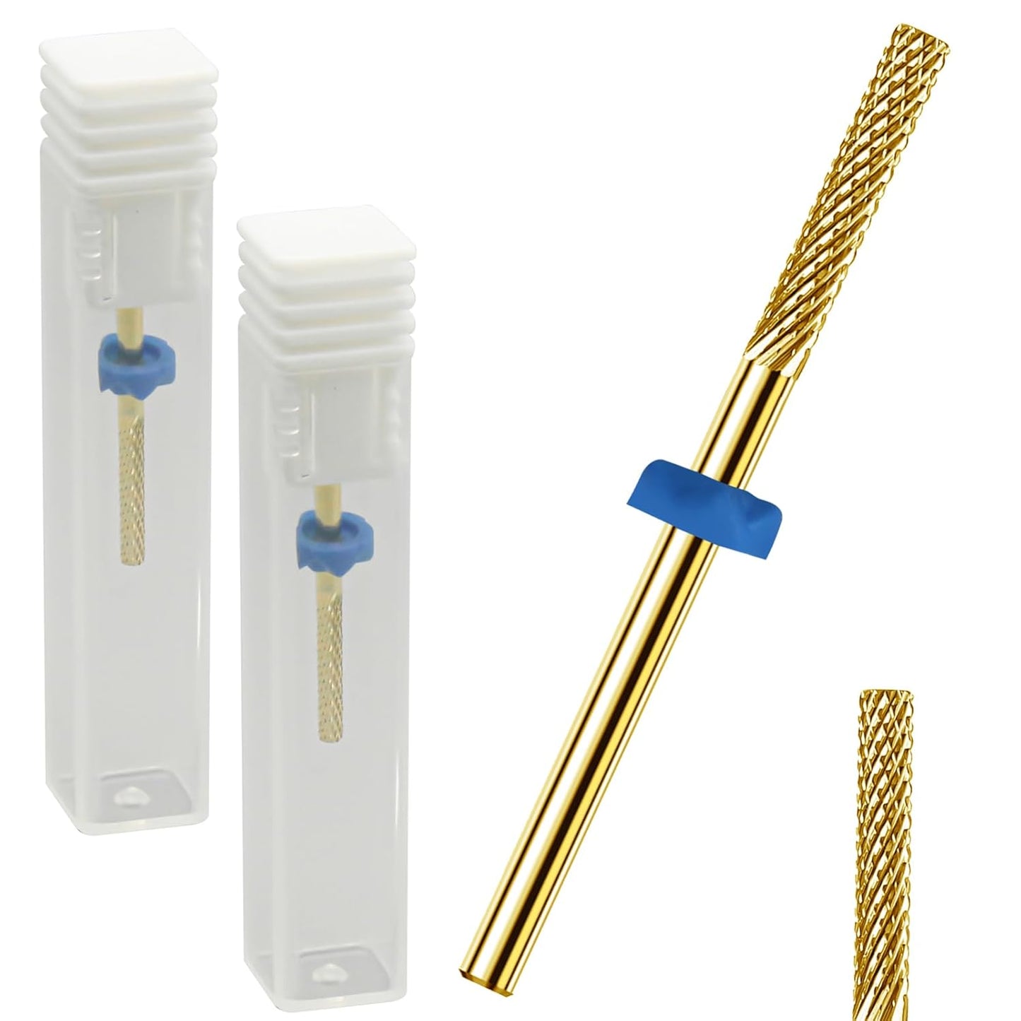 2Pcs Nail Drill Bits, Carbide Drill Bits Remover Cuticle Bit for Nail Drill Cleans Dead Nail Supplies, Drill Bits Nail Tech Suitable for Electric Nail File Nail Bits Cuticle Drill Bits for Nails
