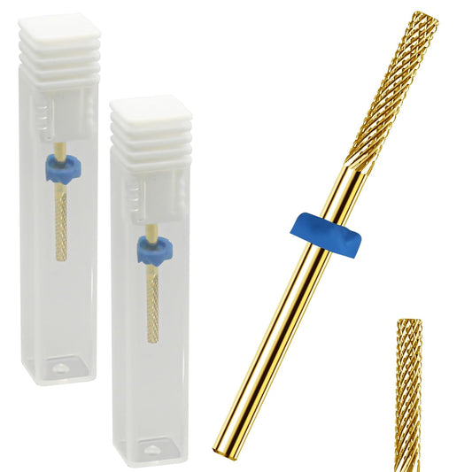 2Pcs Nail Drill Bits, Carbide Drill Bits Remover Cuticle Bit for Nail Drill Cleans Dead Nail Supplies, Drill Bits Nail Tech Suitable for Electric Nail File Nail Bits Cuticle Drill Bits for Nails