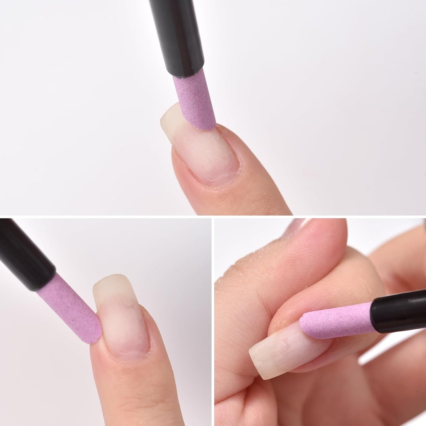 10Pcs Stoe Sanding Nail File Tools Nail File Cuticle Removal Buffer Washable Pedicure Manicure Pen Cuticle Pusher Stick for Nail Care