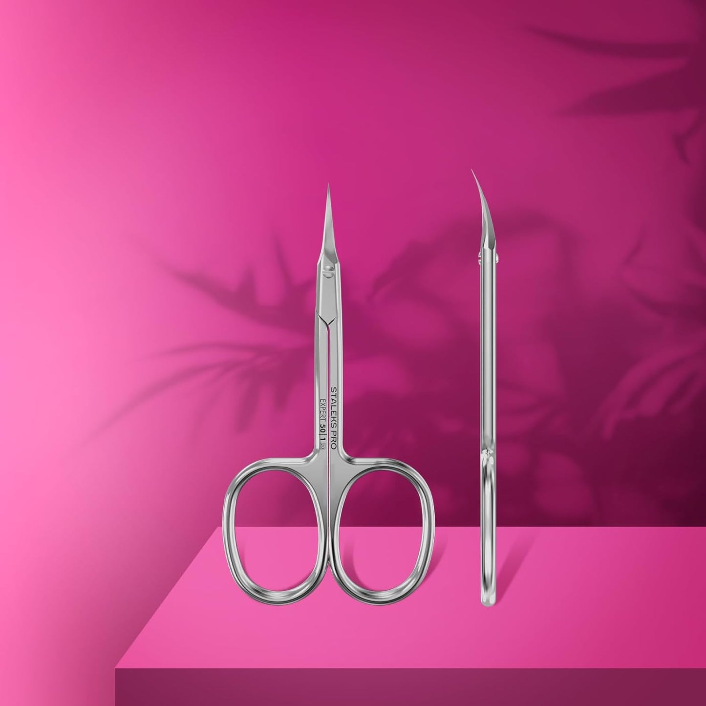 Staleks Pro Professional Cuticle Scissors Expert 50 Type 1 – Sharp Manicure Scissors – Thin Blades – High-Alloy Stainless Steel – Ergonomic Grip – Corrosion Resistant