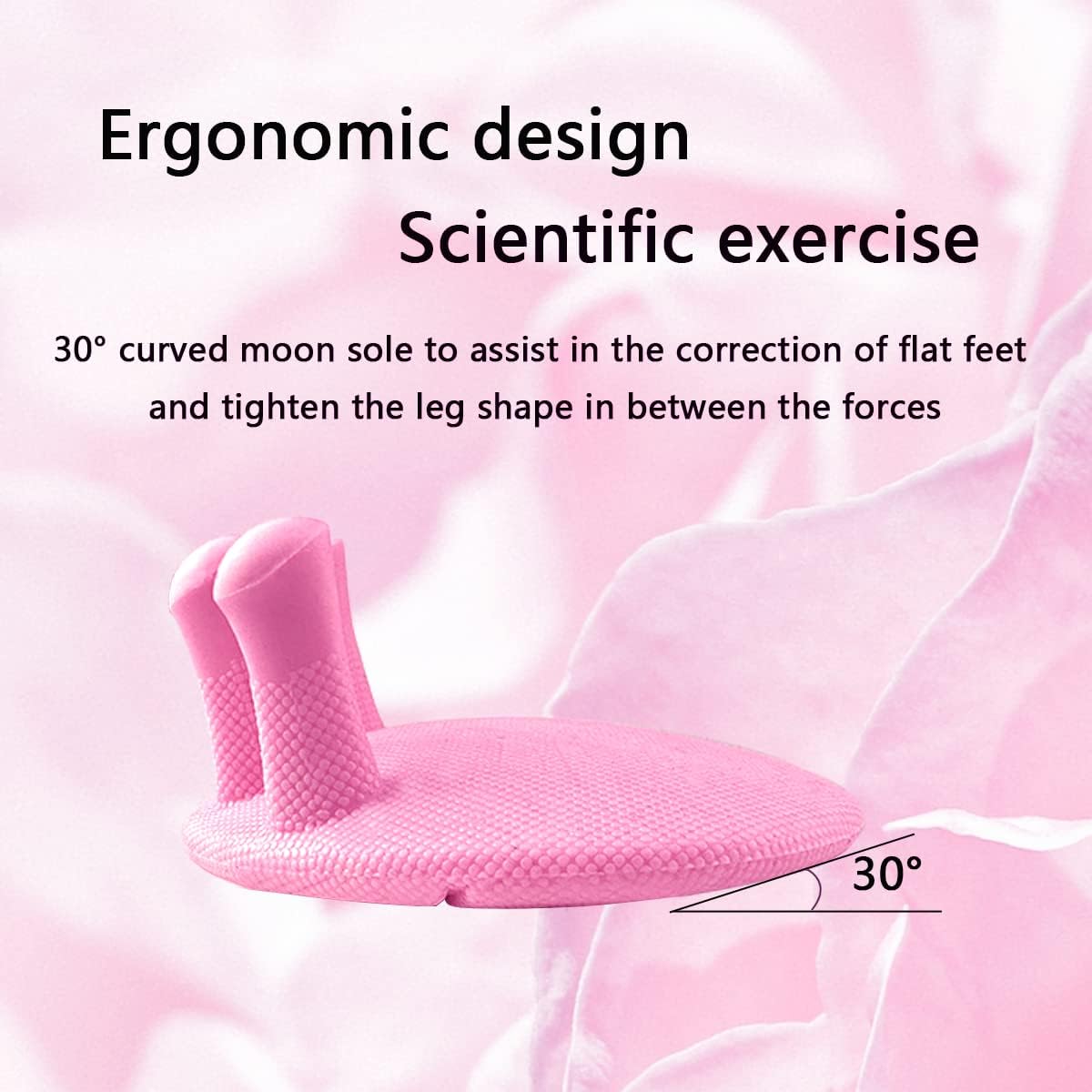 Toe Separators for Overlapping Toes Women,Pink Calf Trainer Toe Separators for Women,Multifunctional Bunion Corrector Thin Leg Exerciser,Suitable for Having Plantar Fasciitis,Bunions,Other Foot Pain