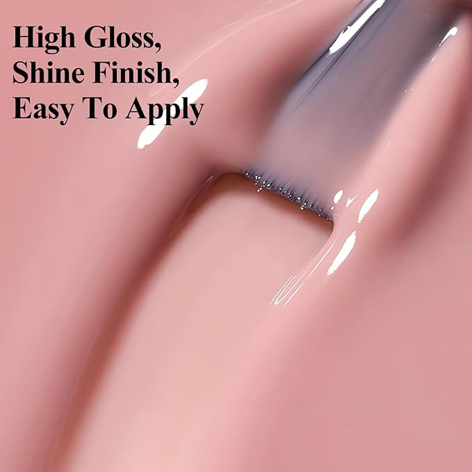 Quick Dry Nail Polish 12ML, Sheer Pink Regular Color Nail Polish Water Based Holographic High Coverage Nail Lacquer Natural Nail Art No Required UV LED Air Fast Drying