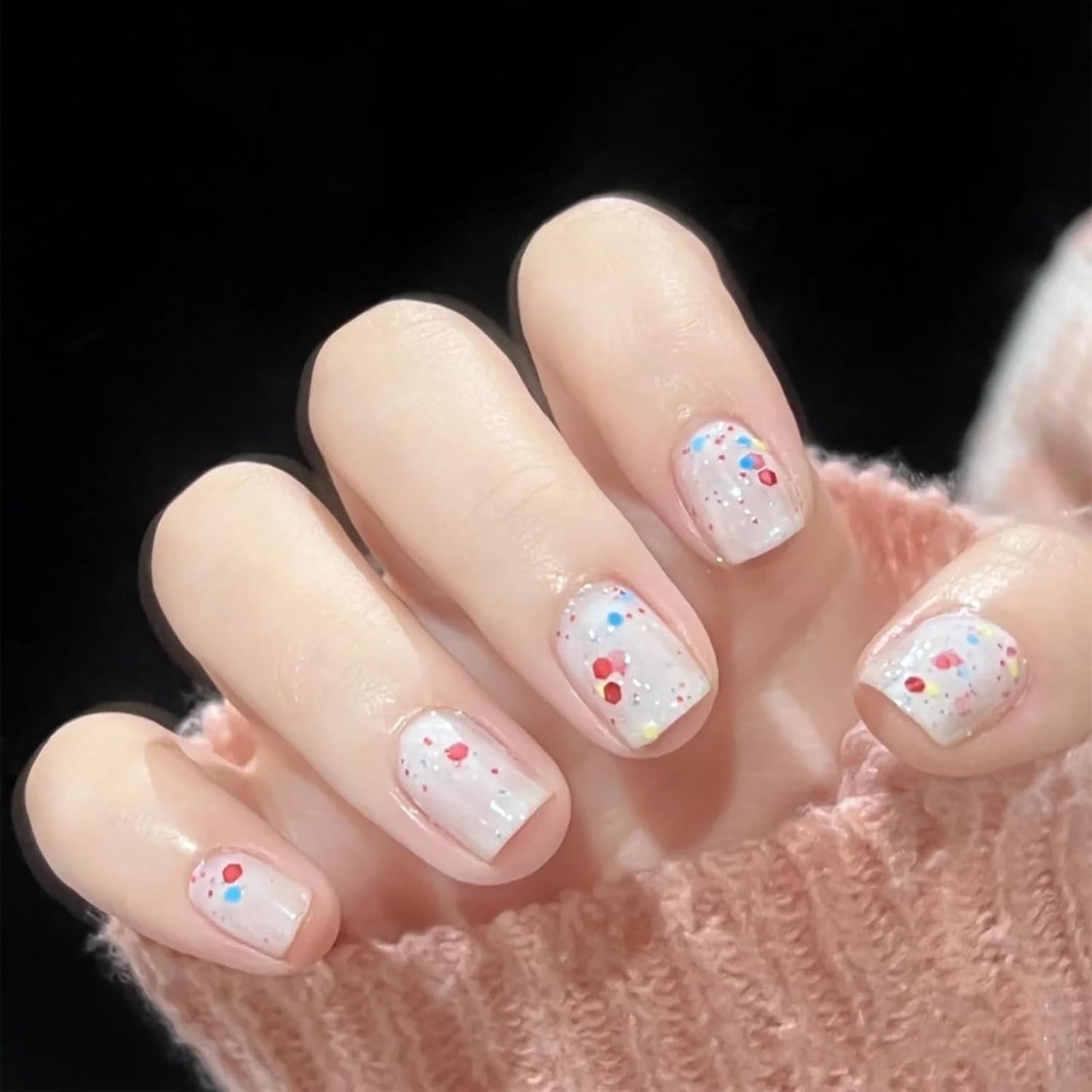 COSMOO Milky White Quick Dry Nail Polish, Vegan Chip-Resistant Long-Lasting Nail Lacquer for Nail Art Varnish, 0.34 fl oz (Milky White)