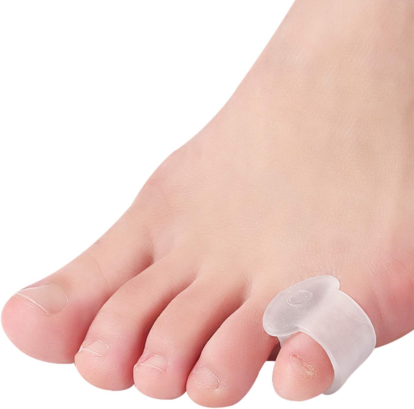 10 Pcs Pinky Toe Splint, Gel Toe Separators, Little Toe Straightener Hammer Toe for Men Women Walking, Running, Overlapping, Bunion Corrector and Bunion Relief