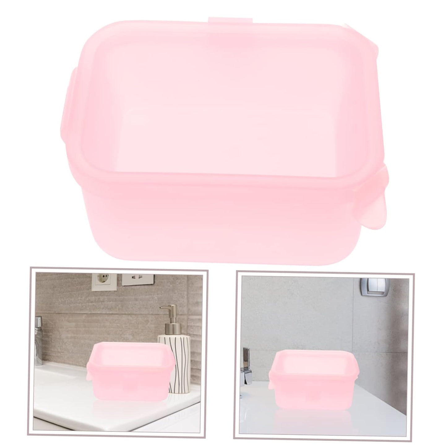 Beaupretty 2pcs Double Nail Soak Bowl for Manicure Premium Nail Soaking Bowls for Home Salon Use Stylish Transparent