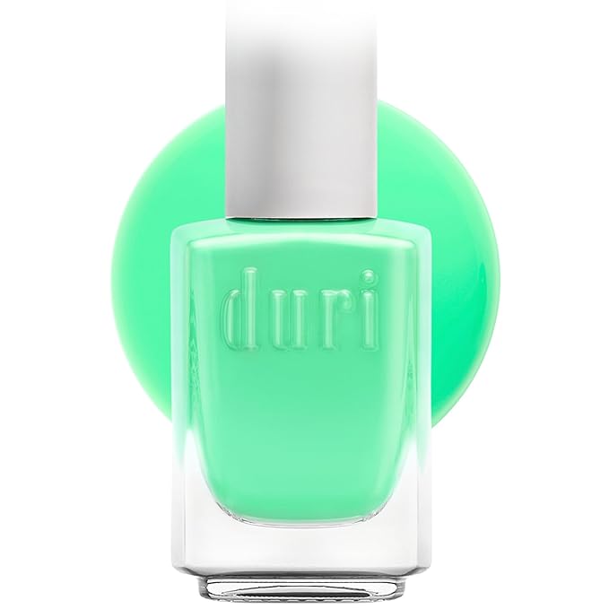 duri Nail Polish, 112S Pie In The Sky, Pastel Mint Green, Semi Matte, Full Coverage, Quck Drying, 0.45 Fl Oz