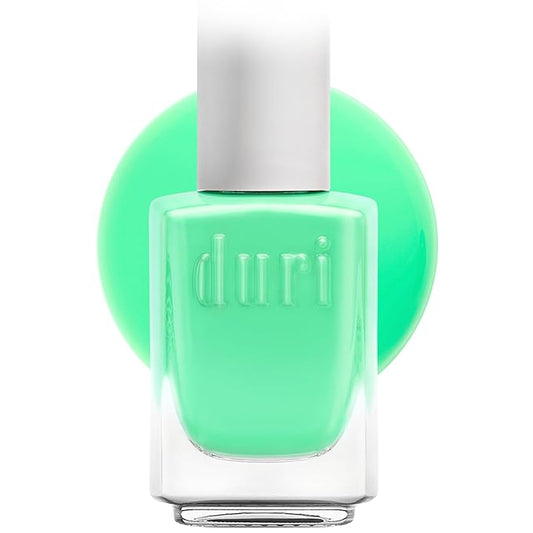 duri Nail Polish, 112S Pie In The Sky, Pastel Mint Green, Semi Matte, Full Coverage, Quck Drying, 0.45 Fl Oz