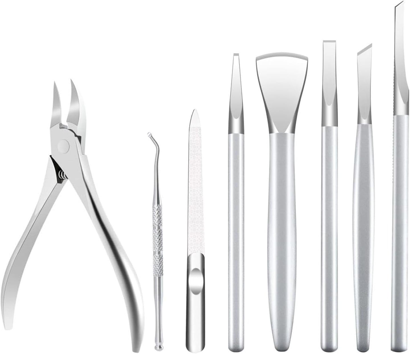 Pedicure Tools for Feet,Ingrown Toenail Treatment,Ingrown Toenail Removal Kit,Pedicure Set,Toenail Grooming Kit,Top Notch Foot Blade, Super Sharp Toenail Clippers (8 Pack)