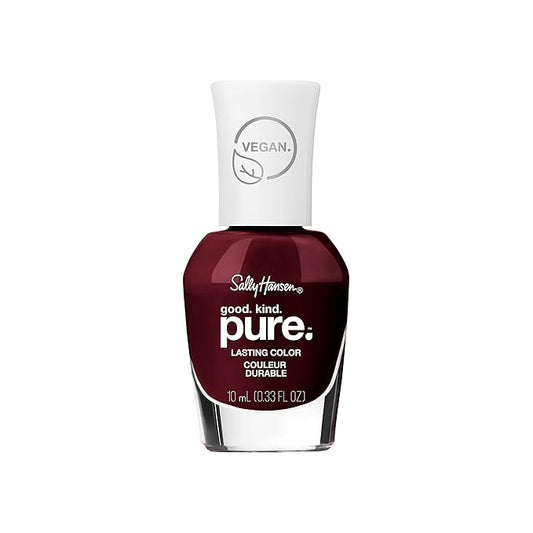 Sally Hansen Good. Kind. Pure. Nail Polish | Plant-Based, Vegan, 16-Free Formula | Opaque, Shiny | 327 You're My Soil-Mate | Dark Brown Nail Color