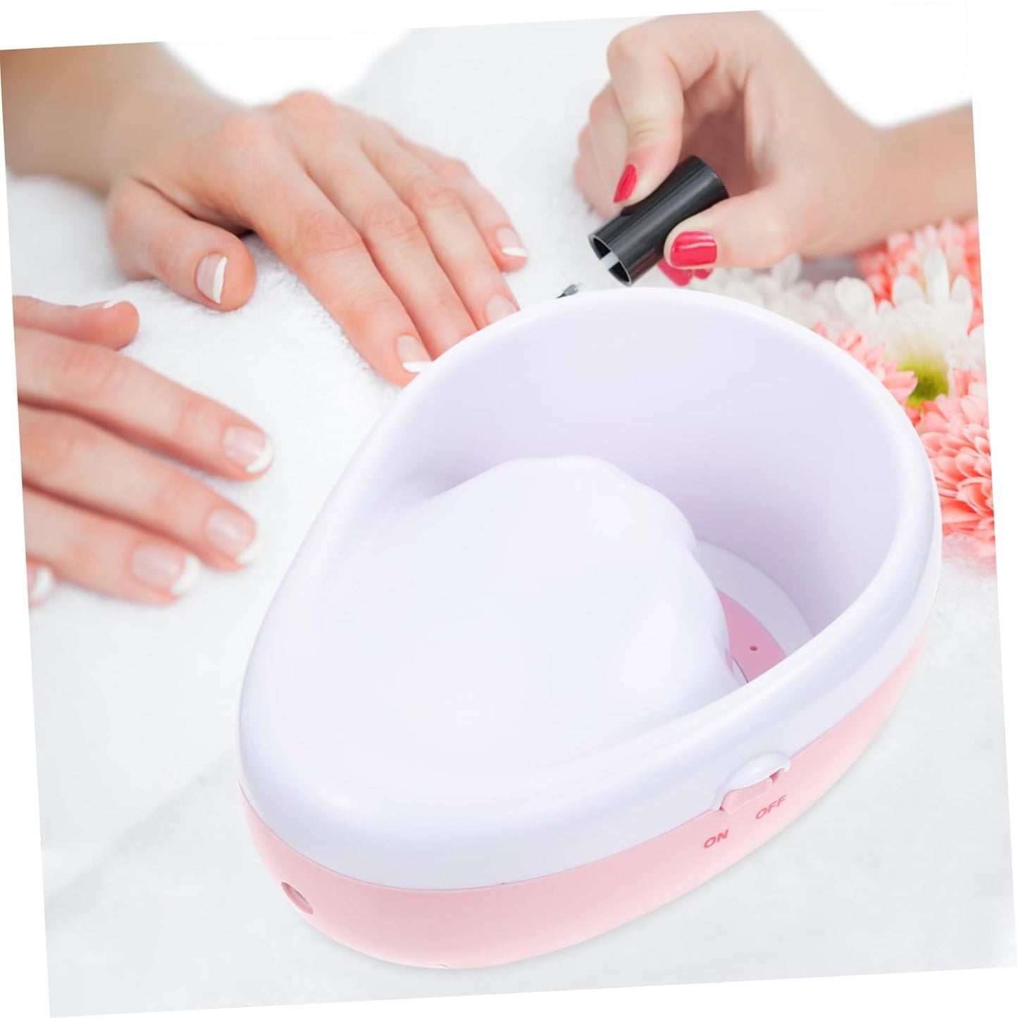 Electric Nail Soak Bowl for Manicure 1-Piece Hand Soaking Tool for Nail Art and Gel Removal Professional Manicure Supplies for Home and Salon