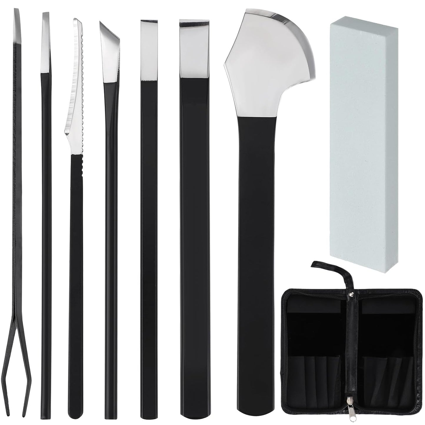 Segbeauty 7pcs Ingrown Toenail Removal Kit, Professional Pedicure Tools for Feet, Callus Shaver Cuticle Remover Kit with Storage Bag, Foot Corn Remover Home Pedicure Knife with Knife Sharpener Stone