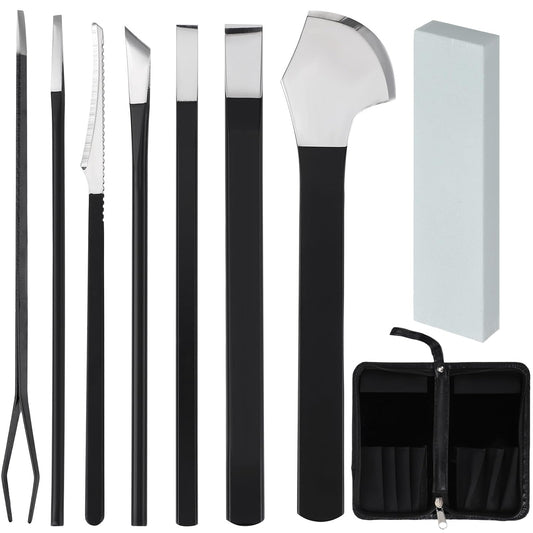 Segbeauty 7pcs Ingrown Toenail Removal Kit, Professional Pedicure Tools for Feet, Callus Shaver Cuticle Remover Kit with Storage Bag, Foot Corn Remover Home Pedicure Knife with Knife Sharpener Stone