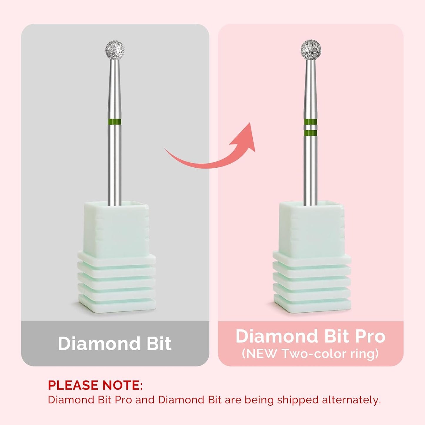 MelodySusie 4mm Ball Shape Cuticle Clean Nail Drill Bit 3/32'', Professional Safety Carbide Diamond Under Nail Cleaner for Cuticle Dead Skin Nail Prepare, Beginners Bits, Series Bit-S, Coarse