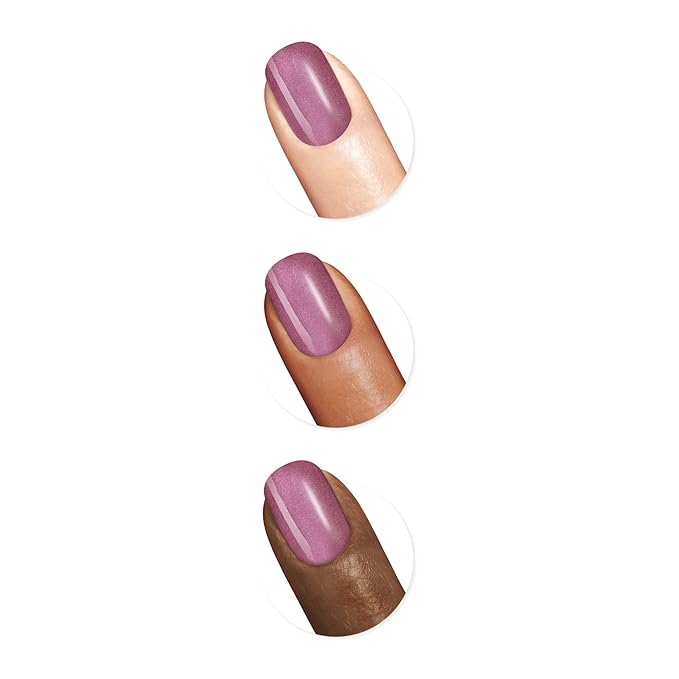 Sally Hansen Good. Kind. Pure. Nail Polish | Plant-Based, Vegan, 16-Free Formula | Shimmer, Shimmery | 331 Frosted Amethyst | Iridescent Purple Nail Color