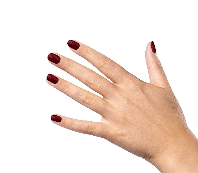 duri Nail Polish, 710 Burgundy Charade, Dark Red, Full Coverage, Glossy Finish, Quck Drying, 0.45 Fl Oz