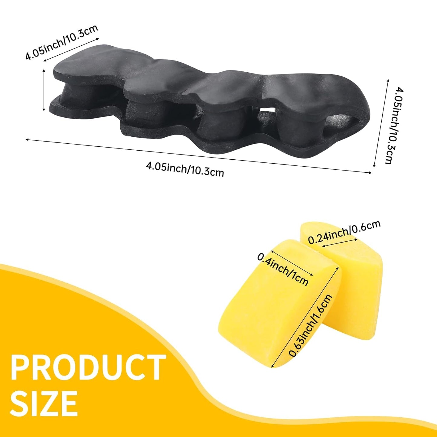 2 Pairs Adjustable Toe Separators for Men and Women, Toe Spacers Improve Balance and Toes to Their Natural Shape, Enhanced Athletic Mobility Applied for Walking, Running, Yoga Practice