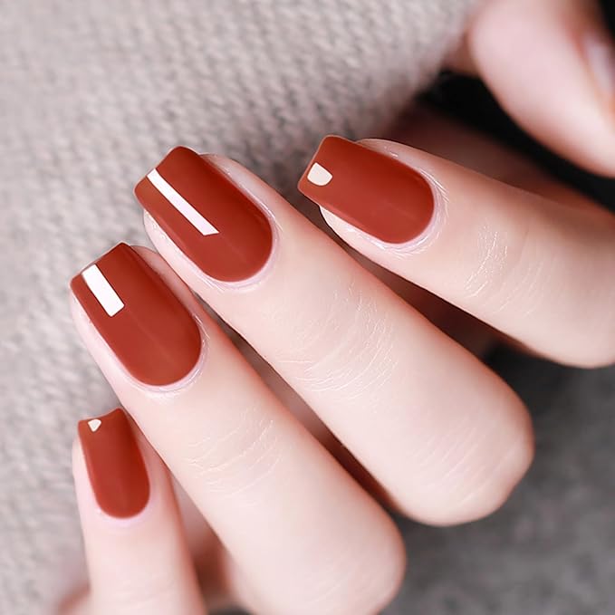 Major Dijit Quick Dry Nail Polish 12ml/0.41fl oz Brown Regular Nail Lacquer Fast Drying & Long Lasting Nail Polish Nail Art Effect for Nail Salon