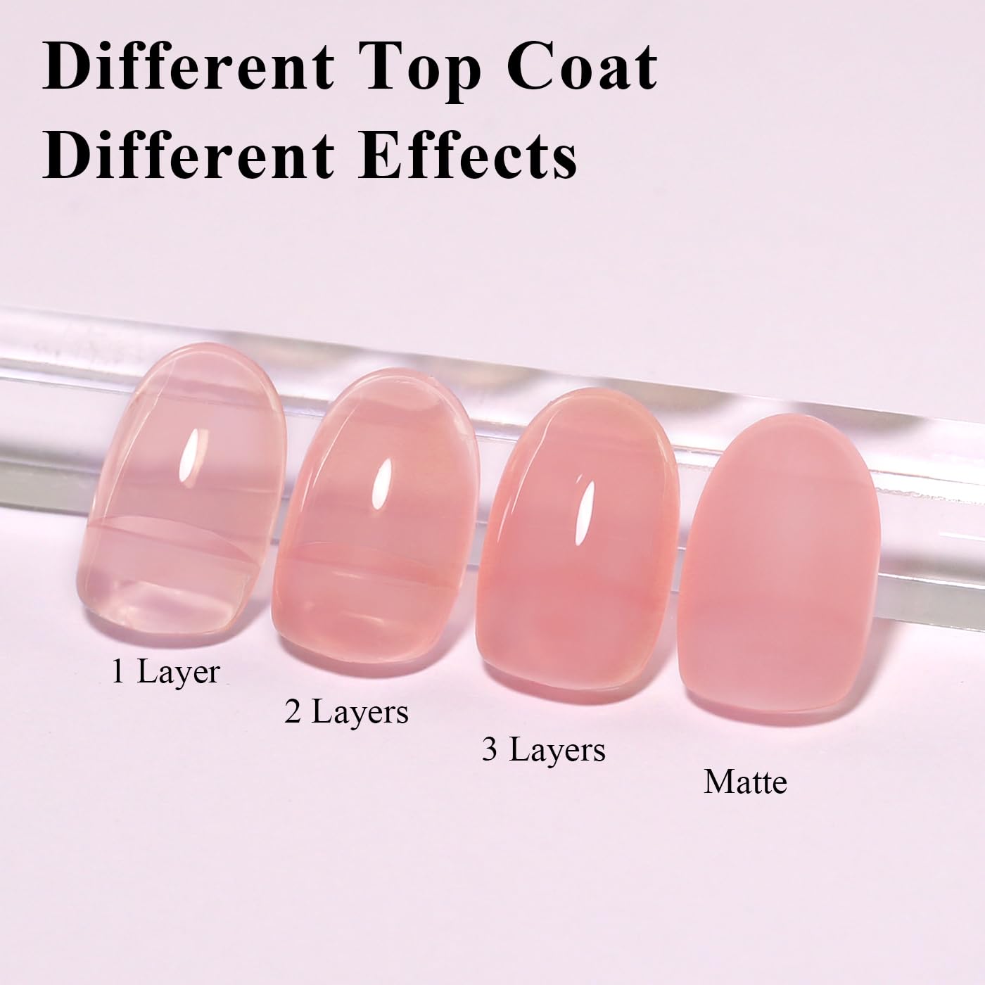Imtiti Jelly Gel Nail Polish, Pink Peach Sheer Jelly Nail Gel Polish Soak Off UV LED Spring Summer Translucent Art Manicure Salon DIY Design 10ML