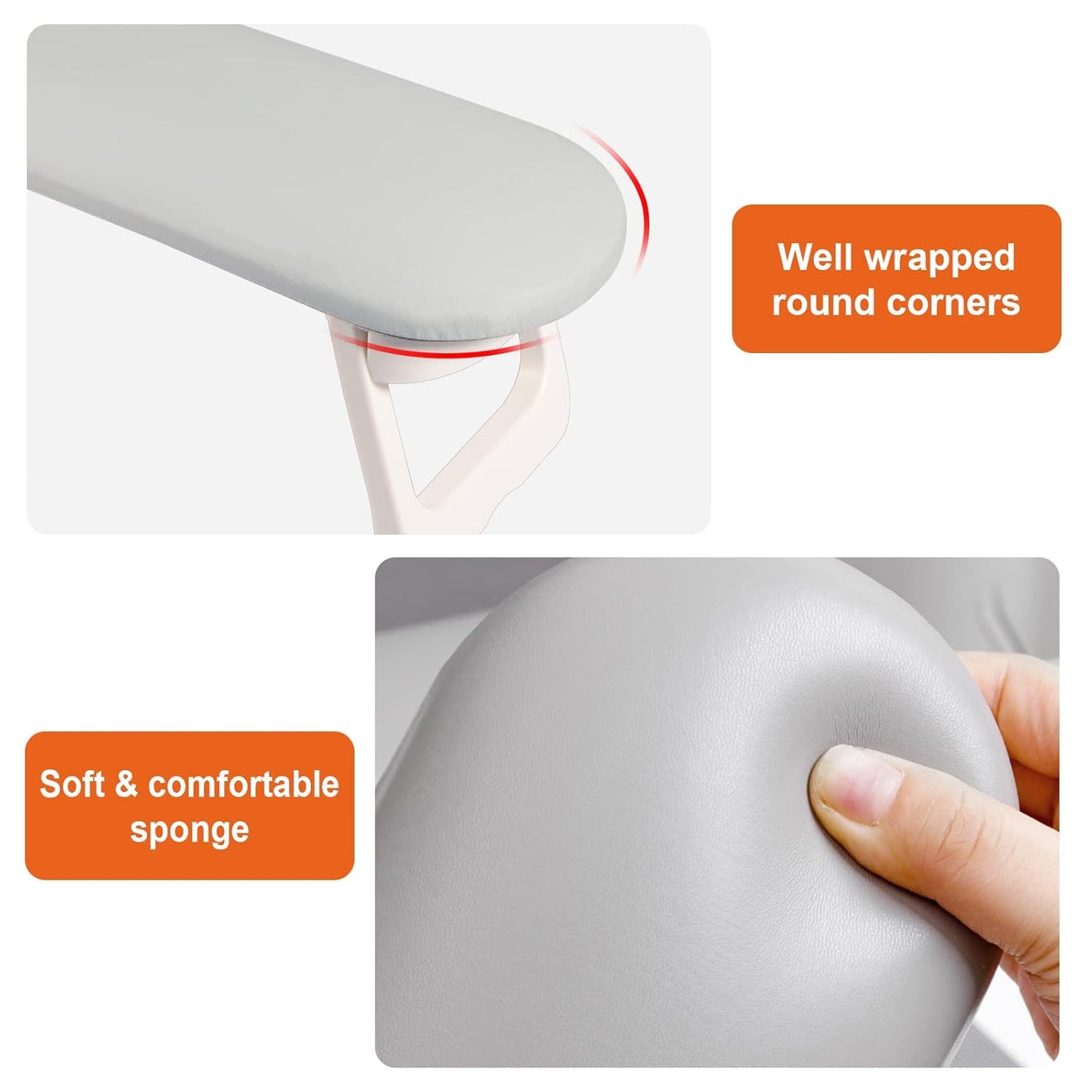 Diesisa Nail Arm Rest, Foldable PU Leather Nail Hand Rest For Nails Tech with Table Mat, Soft Hand Rest for Acrylic Nails/Nail Hand Pillow for Manicure Salon Use