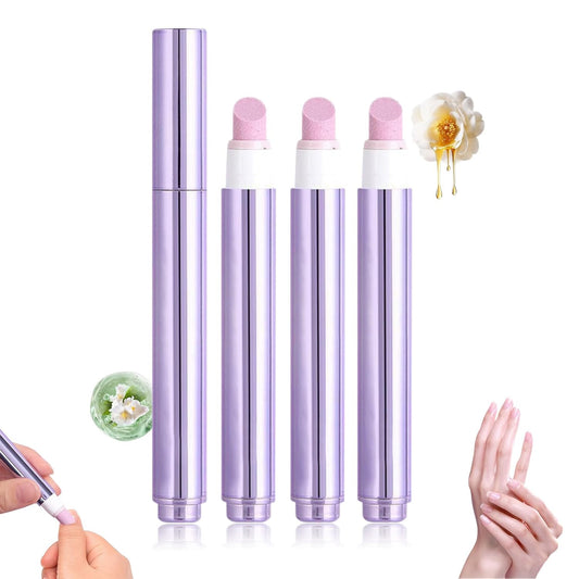 3-in-1 Cuticle Oil Pen, Cuticle Pusher Nail Oil Pen with Ceramic Tip, Nail Cuticle Remover Pen for Hangnails, Dry & Damaged Nails, Moisturize Strengthen Brighten Nails Care (3PCS)