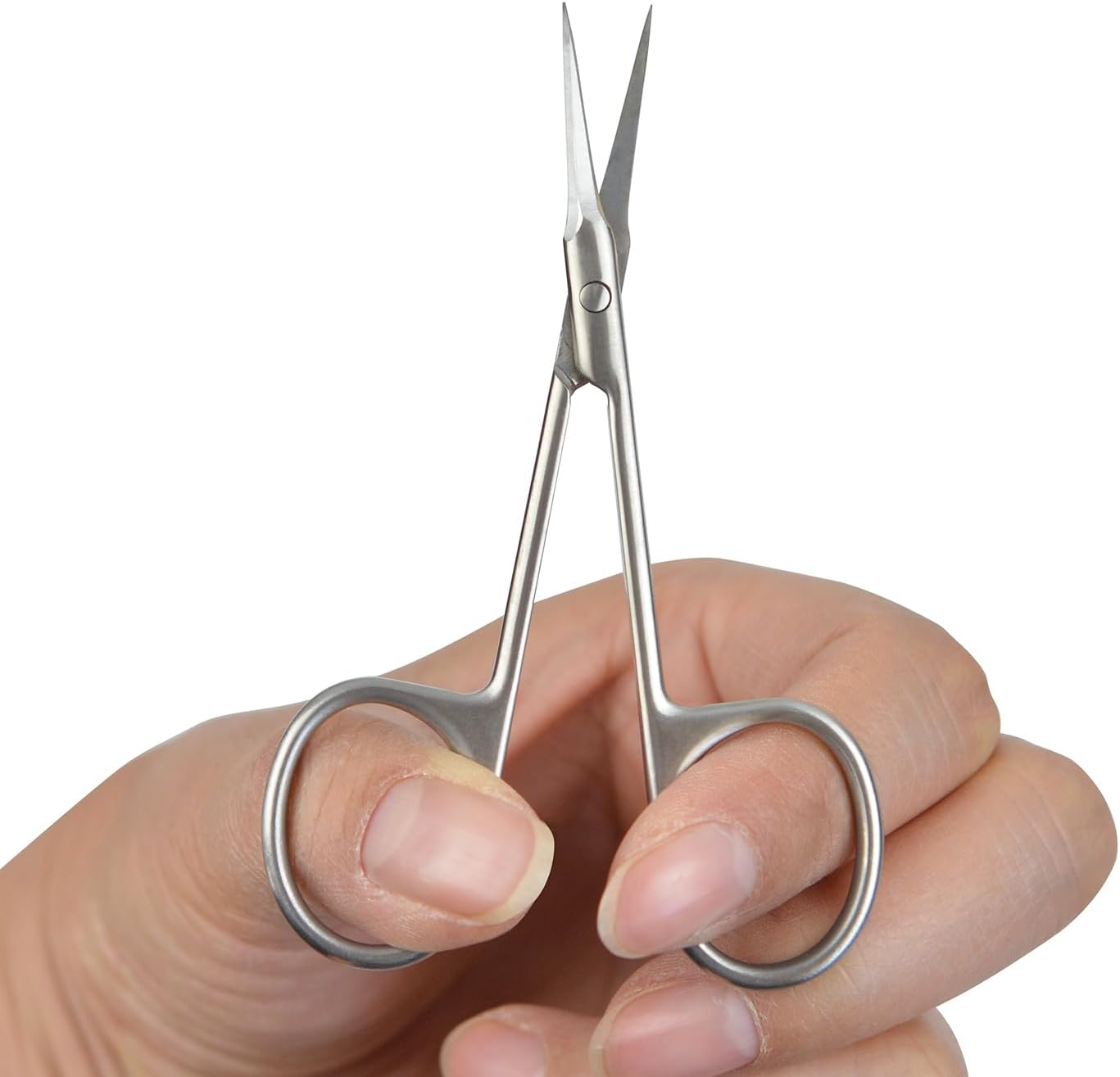 Cuticle Scissors Extra Fine Multi-purpose Beauty Scissors for Eyebrow, Eyelash, Manicure, Pedicure and Dry Skin (Straight Tip)