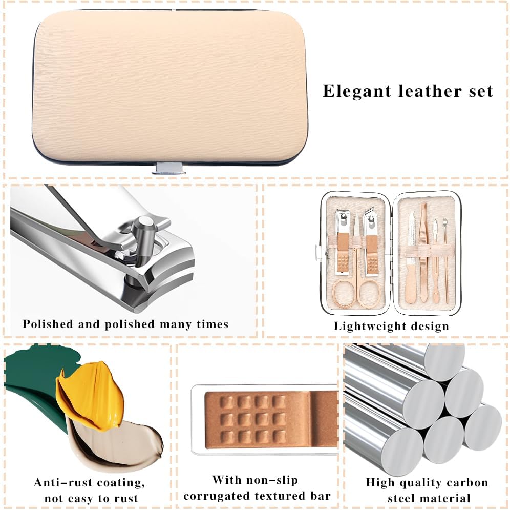 Manicure Set Women,Easter Gifts for Women,Nail Fingernail Clippers Set,Travel Nail Care Grooming Kit,Manicure and Pedicure Tools Kit for Parents Friends Colleagues Partners Gifts
