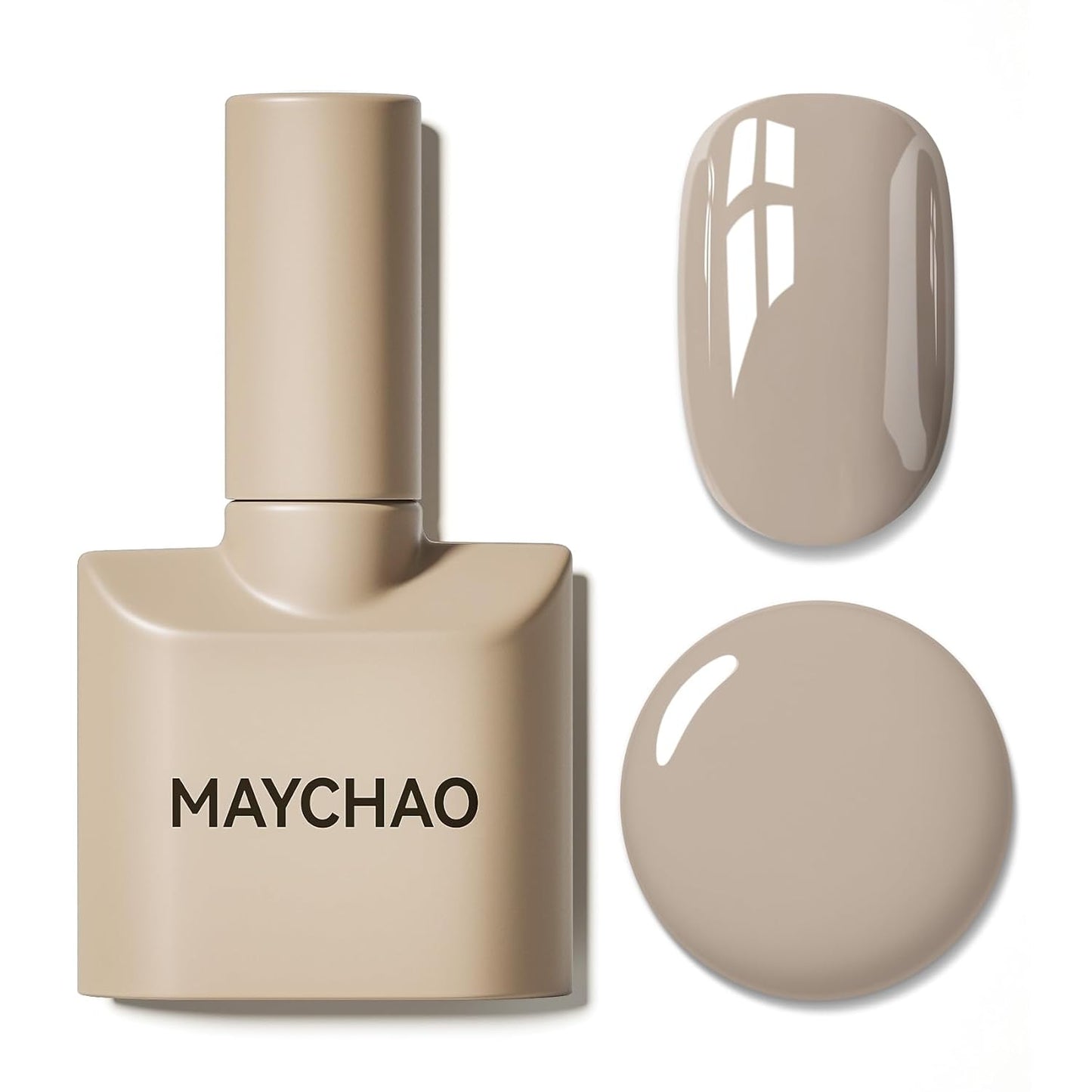 MAYCHAO 15ML Neutral Nude Gel Nail Polish 1Pc Natural Nude Gel Polish Soak Off UV LED Nail Polish Nail Art Starter Manicure Salon DIY at Home, 0.5 OZ