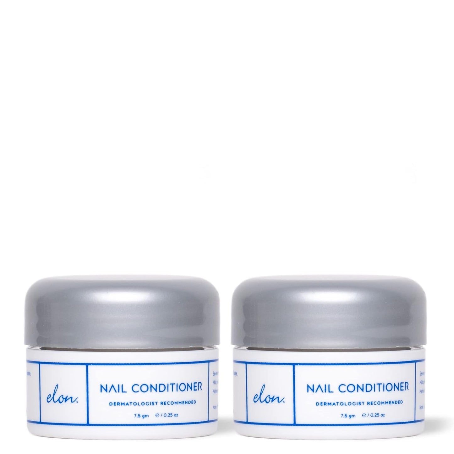 Elon Lanolin-Rich Nail Strengthener,Conditions Nails & Protects Cuticles, Recommended by Dermatologists & Podiatrists 2 Pack (7.5g jar)