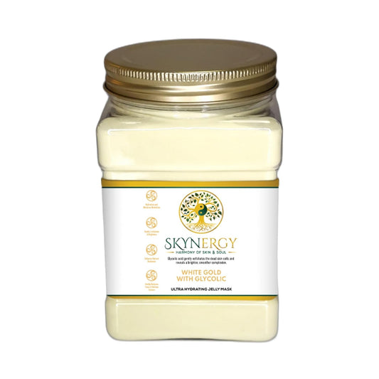 White Gold with Glycolic Jelly Face Mask | HydroGlo Jelly Mask for Skin Hydration | Radiance and Reduced Pigmentation | Vajafacial Jelly Mask | 12 Applications (30 Fl Oz).