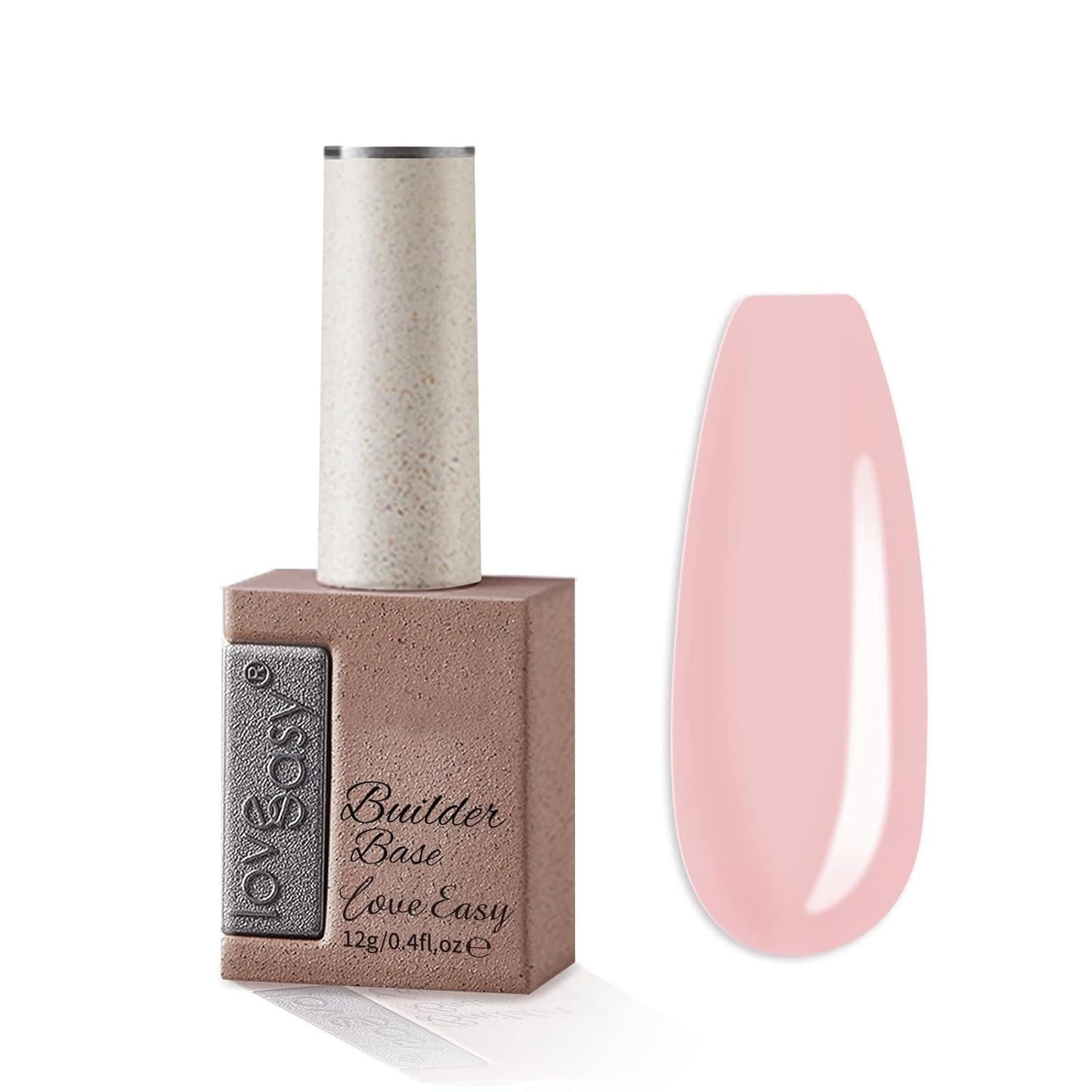 6-in-1 Builder Gel & Base Coat for Nails, Enhance Building Strengthening Apex Enhancement Soft Gel Polish, Beginner Friendly with Upgraded Brush (Nude Pink, pH 5)
